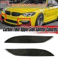 thumbnail image 4 of 1Pair Carbon Fiber Front Bumper Splitter for BMW M3 F80 F82 M4 F83, 4 of 5