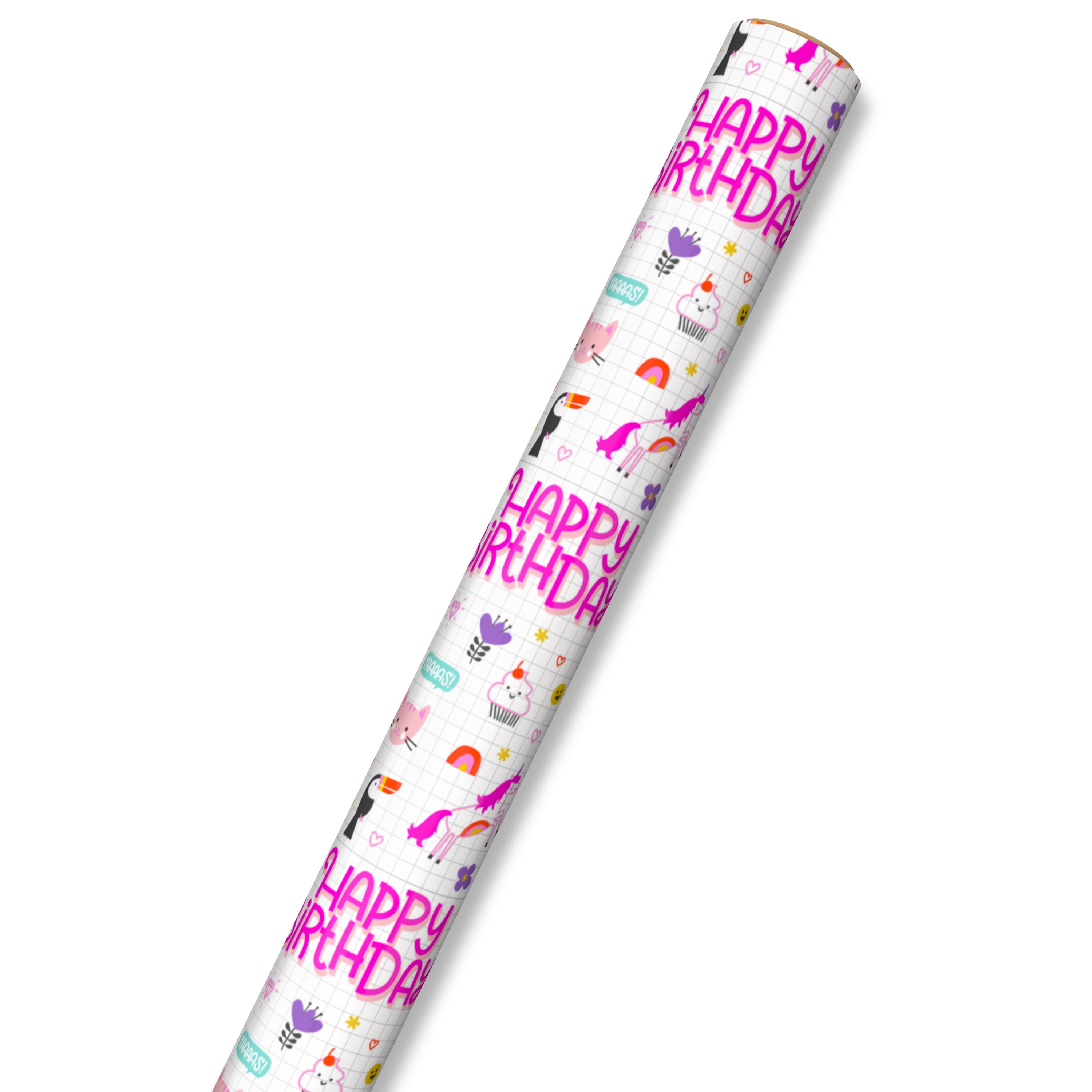 ROLL WRAP HBD ON WH - FRENCH