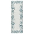 thumbnail image 2 of SAFAVIEH Beach House Cherlyn Botanical Indoor/Outdoor Runner Rug, Blue/Ivory, 2'2" x 8', 2 of 16