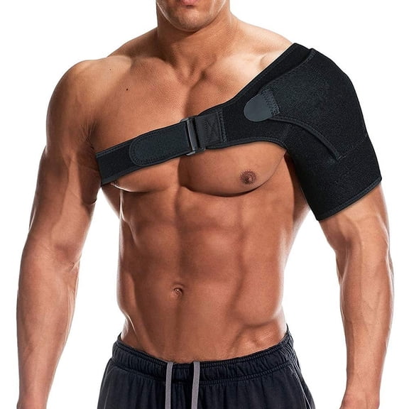 Shoulder Brace for Torn Rotator Cuff,AC Joint Pain Relief - Arm Immobilizer Wrap,Recovery Shoulder Brace,Ice Pack Pocket,Stability Strap,Recovery Shoulder Brace,Ice Pack Pocket,Stability Strap