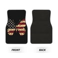 thumbnail image 2 of Naloa Patriotic USA Butterfly Art Car Foot Mat Set of 4 Pieces - Universal Floor Liner Neoprene Full Set Floor Mats for Cars Trucks SUV, 2 of 7