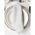 thumbnail image 2 of Cloth Napkins Set of 2 - 20x20 Inches, White Burlap Texture Washable Reusable Table Napkins, Farmhouse Vintage White Soft & Absortbent Dining Napkin for Party Wedding Hotel Restaurant, 2 of 8