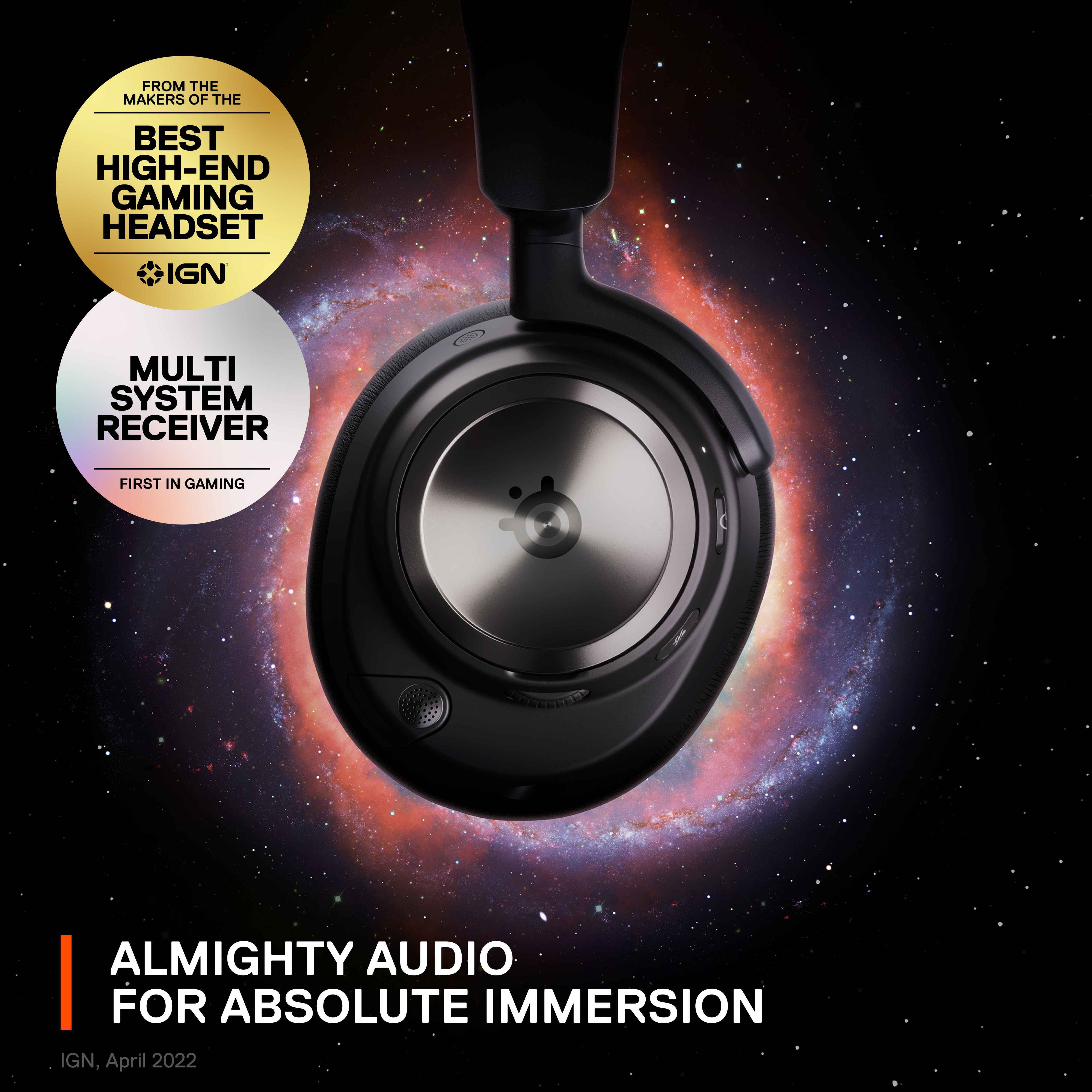 SteelSeries Arctis Nova Pro Fone de ouvido para jogos sem fio – Drivers  Hi-Fi premium – Cancelamento de ruído ativo – Infinity Power System –  Microfone ClearCast Gen 2 – PC, PS5