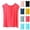 Watermelon Red, variant on POIUYTR Women Summer Pajama Tank Tops Casual Loose Pleated Scoop Neck Pj Sleeveless Shirts Comfy Solid Color Loungewear Camisole