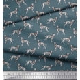 thumbnail image 2 of Soimoi Japan Crepe Satin Fabric Dalmatian Dog Print Fabric by The Yard 42 Inch Wide, 2 of 3