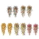 thumbnail image 2 of Cateissary Paquete de 4 flores artificiales colgantes, decoración, fáciles de usar, reutilizables, de ABS, para exteriores, jardines, paredes y Decoración del hogar Rojo + Blanco, 2 of 6