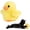 Duckling Yellow, variant on Best Pet Supplies Catify Meow Chase Retractable Cat Wand Toy, Fishing Pole Cat Toys Playset, 6 Feather Teaser