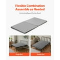 thumbnail image 4 of KFFKFF Twin Size Bunkie Board, 1.5-inch Bed Base with Durable Oxford Fabric, Wooden Mattress Support for Twin Beds, Simple Assembly, 2-Piece Design, Gray, 4 of 9