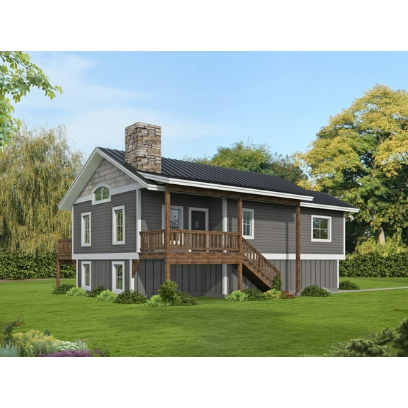 001-3946: Small & affordable Guest house 3 Bed, 3 Bath Luxury Home Plan, 1849 Sq Ft: Full Blueprints with License to Build by Home Plan Marketplace - Lesuto