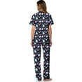 thumbnail image 3 of TSOVTHRID Seashell Coral Pearl Conch Print Pajama Set for Women Button Down Pajama Sets with Long Pants Soft Nightwear Pjs Set Short Sleeve Womens Lounge Set, Size S, 3 of 7