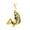 Gold Black no Chain, variant on Unisex Retro Lucky Sign Chinese Koi Carp Cyprinoid Fish Pendant Necklace a Fish Leaping Over the Dragon Gate Asian Art Gold Black No Chain