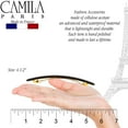 thumbnail image 6 of Camila Paris CP2976 French Hair Barrette Large Handmade Brown, Long Skinny Strong Hold Grip Hair Clips for Women, Thin Automatic No Slip and Durable Styling Girls Hair Accessories, Made in France, 6 of 32