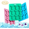 thumbnail image 1 of Set de 3 cubiteras de silicona con forma de perro salchicha, sin BPA, para whisky, fiestas infantiles y repostería, 1 of 5