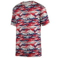 thumbnail image 1 of Youth Mod Camo Wicking Tee M Red Navy Mod, 1 of 1