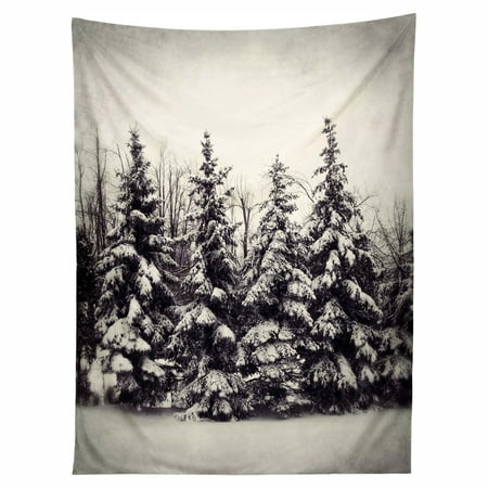 Deny Designs Chelsea Victoria Snow And Pines Wall Tapestry