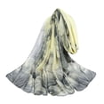 thumbnail image 2 of Fnhpitd Lightweight Scarf Fashion Scarves Elegant Floral Pattern Sheer Scarfs Sunscreen Shawls Wraps Black One Size, 2 of 4