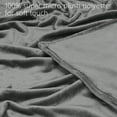 thumbnail image 6 of Tirrinia Wearable Fleece Blanket with Sleeves and Pocket for Women and Men, Super-Soft Microplush Full Body Robe for Lounge Couch, Grey, 51" x 73", 6 of 8