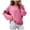 Pink, variant on vigerkar Women's Oversized Crewneck Cable Knit Sweaters Fall Fashion Clothes (Pink, 3XL)