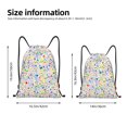 thumbnail image 2 of Xecao Education And Science Pattern Sports Drawstring Backpack - String Swim Gym Bag with Wet Proof Pocket for Women&Men-Small, 2 of 6