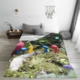 thumbnail image 2 of Lsque Pikmin Pattern Fuzzy Fleece Throw Blanket Extra Large,Super Soft,Fluffy and Warm Blankets for Couch,Bed,All Season Use (40"x30"), 2 of 7