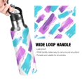 thumbnail image 4 of Yayeee 20oz Insulated Water Bottle Double Wall Stainless Steel with Flip Straw Lid, Purple Drawing, 4 of 7