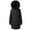 Black, variant on Women's Plus Size Winter Coat Loose Thick Hooded Long Down Jacket