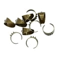 thumbnail image 2 of 10 unidades ajustables 3 anillos base de anillos en blanco para la fabricación de joyas de bronce Sunnimix anillo base en blanco, 2 of 8