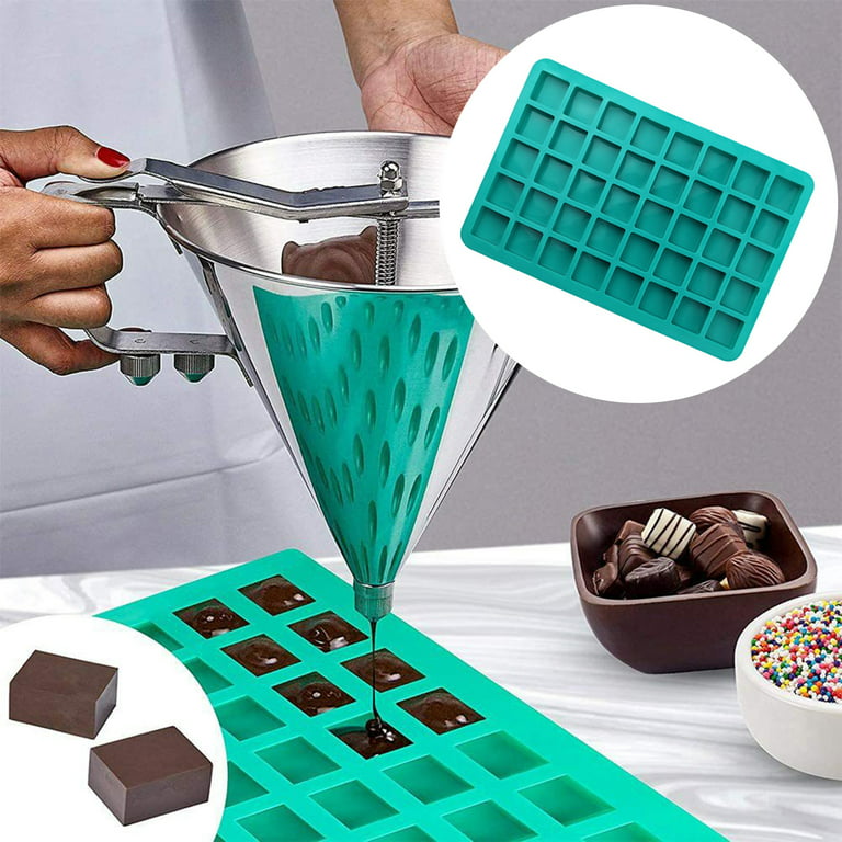 GROFRY Cake Mold Non-sticky Baking Tool 40 Cavities Square Baking Silicone  Mold Caramel Hard Candy Truffle Chocolate Mould Kitchen Supplies 
