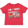thumbnail image 3 of Inktastic I'm 3 Fire Truck 3rd Birthday Boys or Girls Toddler T-Shirt, 3 of 5