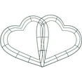 thumbnail image 1 of Miangastore 2pcs DIY Iron Wreath Frame Heart Wreath Rings Reusable Wreath Making Rings, 1 of 9