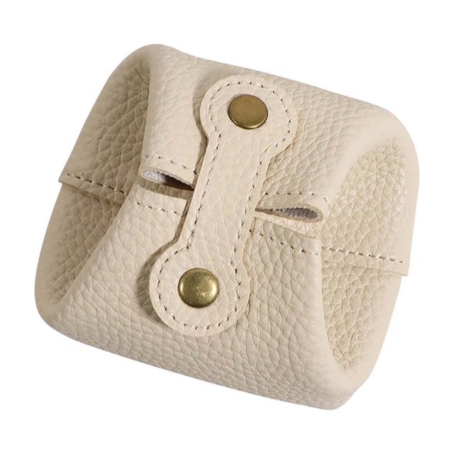 Cute Lychee Pattern Coin Purse | Small Multi-Purpose Storage Bag for Earphones & Lipstick | Compact & Lightweight 35g | 7x8.5cm | Girlish & Playful Style