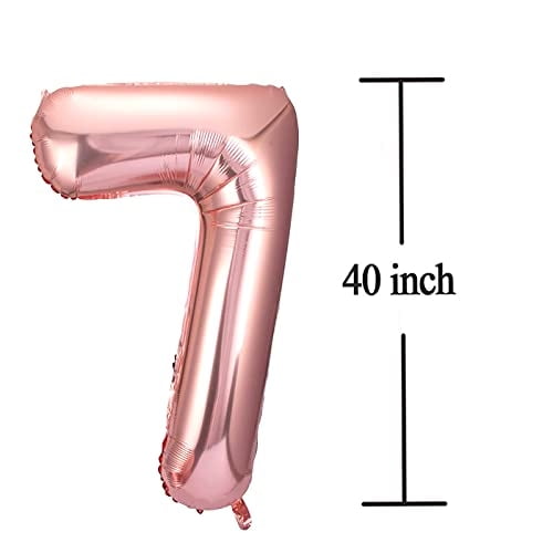 Globo de 17 Números de Oro Rosa Big Giant Jumbo Número 17 o 71 Globos de Mylar de Lámina p Jonhamwelbor Jonhamwelbor