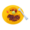 thumbnail image 3 of Silicone Divided Toddler Plates - Portable Non Slip Suction Plates for Children Babies, 3 of 4