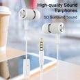 thumbnail image 3 of Dujiujun In-Ear Earphones 5D Surround Sound with Microphone High-Quality Audio 3.5mm Interface Earbuds for Mobile Phones And Computers, 3 of 8