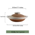 thumbnail image 6 of Japanese Ceramic Pot Casserole Baking Dish Korean Cooking Bowl Ceramic Cooking Pot Earthenware Stew Pot Stockpot With Lid For Home Restaurant, 6 of 6