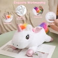 thumbnail image 3 of Peluche de unicornio pesado SQEQE de 60 cm y 1,4 kg para niños y adultos, 3 of 9