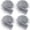 Gray, variant on HOMEIORA 4 Pack Shaggy Plush Faux Fur Fabric Precut Strips Fluffy Fuzzy Craft Furr for Gnomes Beard Hair Cosplay Costume Dwarf Decoration (Black, Khaki, Grey, White)