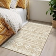 thumbnail image 5 of Moynesa 3'x5' Washable Kitchen Entrance Rug Non Slip,Khaki Entryway Rugs Soft Area Rugs for Living Room, Farmhouse Moroccan Small Carpet for Bathroom Beside Office, 5 of 7