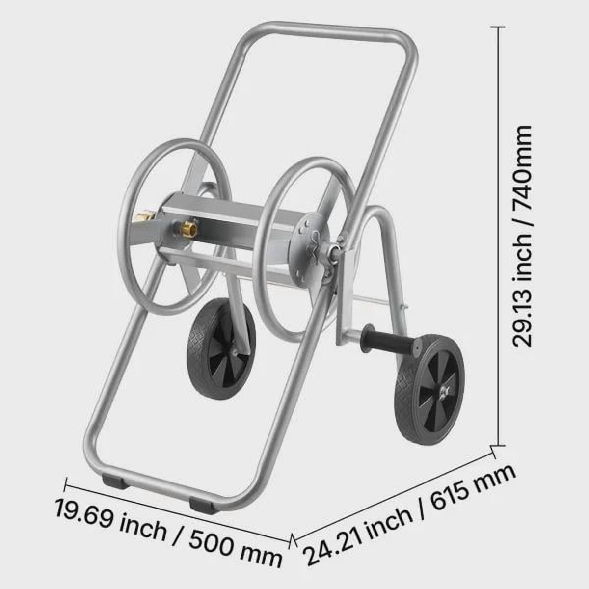 BENGPAOBA-Heavy Duty Garden Hose Reel Cart with Wheels for 175 ft 5/8 Inch Hose Outdoor Yard Lawn Mobile Tool