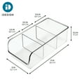 thumbnail image 3 of iDesign Stackable 3-Section Divided Storage Bin for Pantry, Fridge, or Cabinet - Storage for Boxed Foods and Snacks - Made in USA, 3 of 7