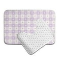 thumbnail image 6 of Honeii Floral Purple Buffalo Plaid Pattern Bathroom Anti-Skid Pad Bathroom Mat Vintage Seamless Pattern Not-Slip Toilet Rug Set, 6 of 6