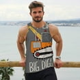 thumbnail image 5 of Rocae I Like Big Digger for Men's Workout Tank Top Men's Running Tank Top Dry Fit Athletic Workout Tank Tops3X-Large, 5 of 9