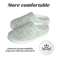 thumbnail image 6 of Wukai Flora Daisy Cactus Print Women's Indoor Bedroom Slipper Slip On Shoes, Unisex House Shoes with Anti-Skid Sole for Men, Gift for Women Men-35/36, 6 of 7
