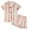 AB46 Pink, variant on Bainana Girls 2 Pieces Sleep Outfit Set Cartoon Print Short Sleeve Button Down Shirts And Shorts Set Soft Leisure Toddler Girls Holiday School Daily Loungewear Size 2-3 Years White