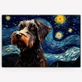 thumbnail image 3 of German Wirehaired Pointer Dog Canvas Van Gogh Starry Night Wall Art Gifts Canvas Wall Art Frame Music Artist Customized Canvas Framed Photo Art Work For The Bedroom(Gifts For Dog Lover ), 3 of 6