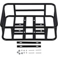 thumbnail image 5 of Bicycle Rear Basket, Rear Bike Basket Iron Waterproof Large Capacity Rustproof Bicycle Back Storage Basket Black, 5 of 5