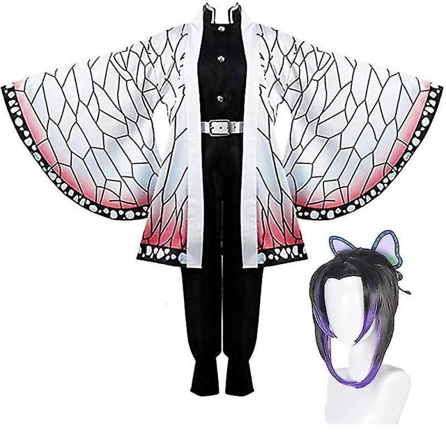 2023-Demon Slayer Hermano y Hermana Kamado Nezuko Disfraz de Cosplay Traje Kimono Disfraz de Anime Peluca-1 -suzu