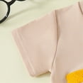 thumbnail image 6 of TOWED22 Toddler Baby Boy Summer Clothes Set Short Sleeve Checkered Tops & Shorts Novelty Color Block Outfits(Black,6-12 Months), 6 of 7