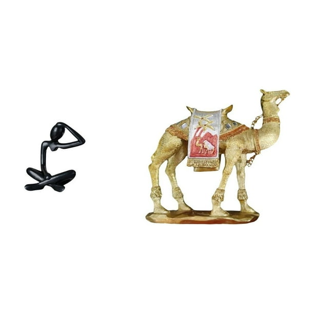 Figura de escritorio,Escultura abstracta de pensador para la oficina o el hogar,Figura de escritorio,Figura de camello,decoración moderna,regalo para inauguración de casa,Estatua de animal de