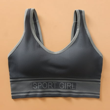

Liveday Women Sports Bra Wheel-Free Corset Push-up Camisole with Removable Latex Sponge